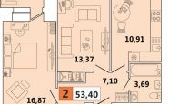 Продам квартиру в новостройке двухкомнатную в кирпичном доме по адресу проспект Победы Юбилейная 1 недвижимость Северодвинск